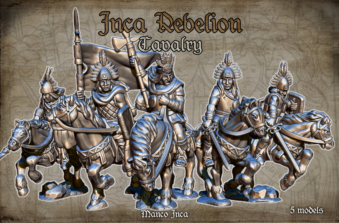 28mm Inca Rebellion Cavalry