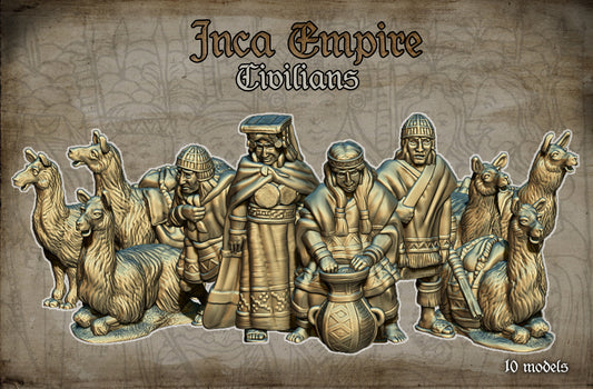 28mm Inca Empire Civilians