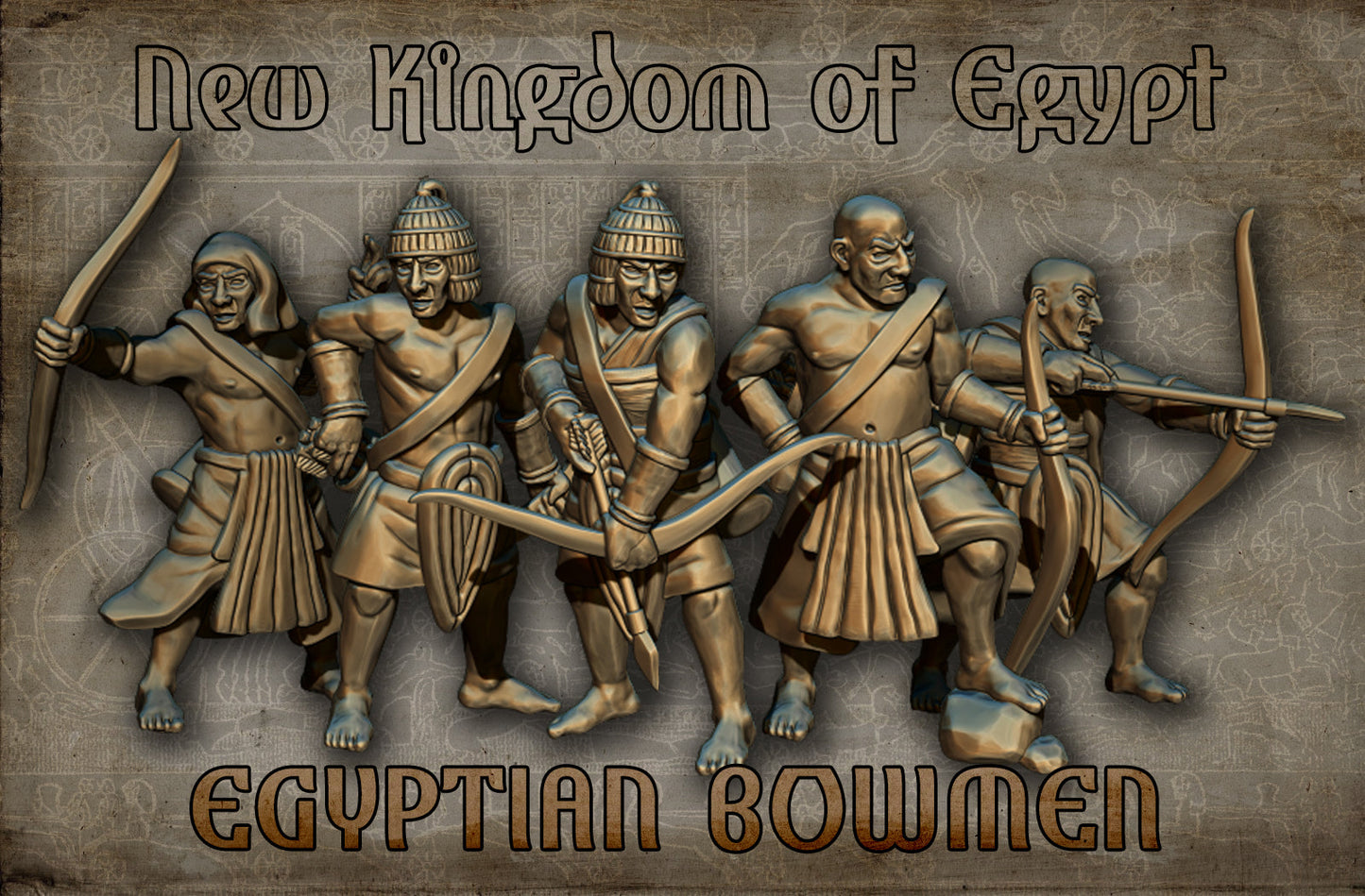 28mm Egyptian Bowmen