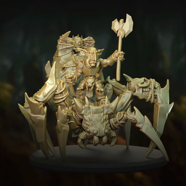 FOREST GOBLIN WARLORD ON CROWNED SPIDER