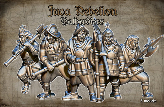 28mm Inca Rebellion Halberdiers