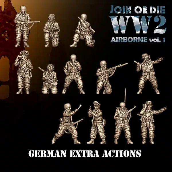 28mm German FALLSCHIRMJÄGER Extra Actions