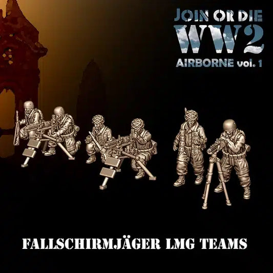 28mm German FALLSCHIRMJÄGER LMG Teams