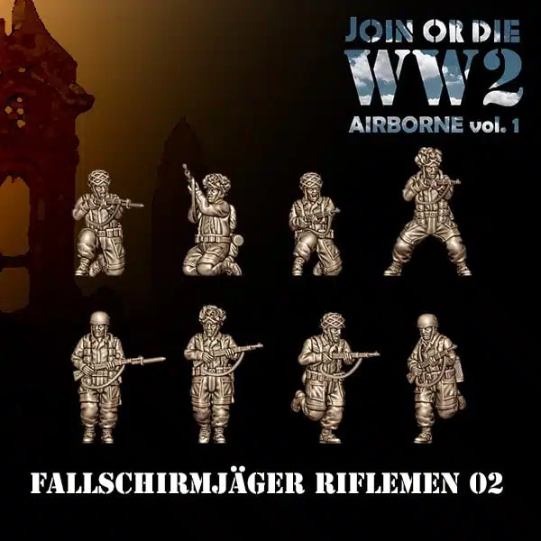 28mm German FALLSCHIRMJÄGER Riflemen 02