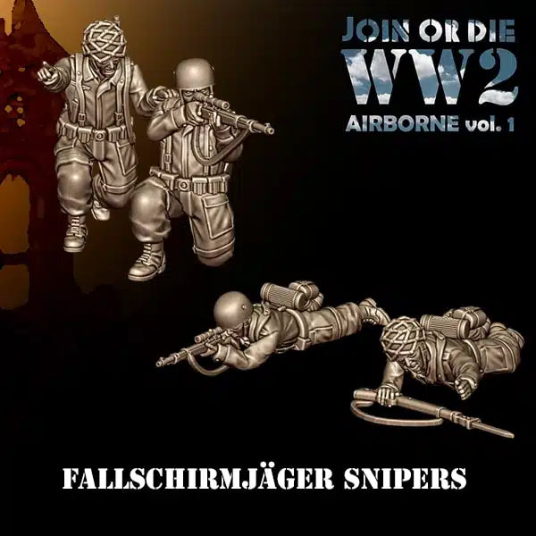 28mm German FALLSCHIRMJÄGER Sniper Teams