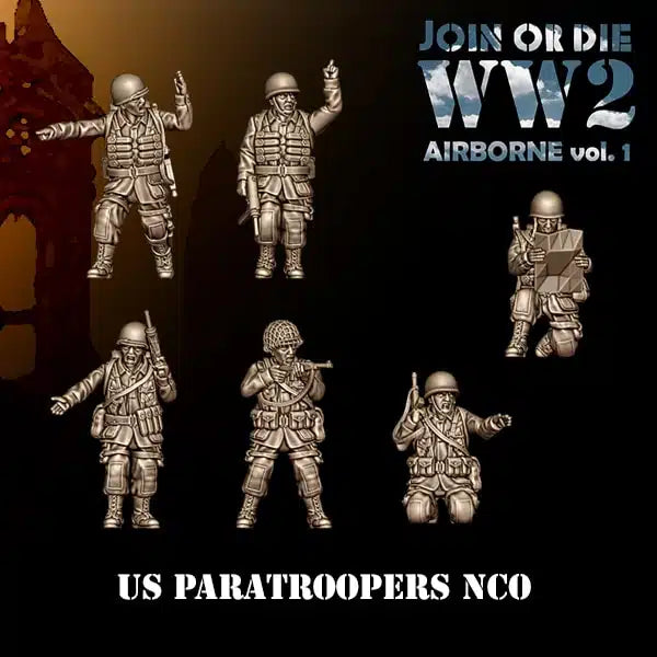 28mm US Airborne Paratroopers NCO
