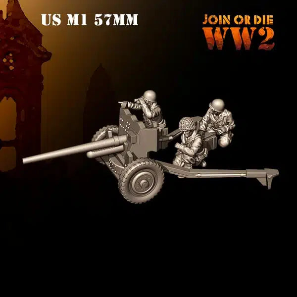 28mm US Army G.I. M1 57mm AT Gun