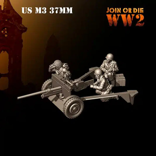 28mm US Army G.I. M3 37mm AT Gun