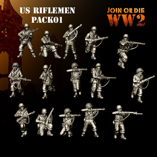 28mm US Army G.I. Riflemen Pack 1