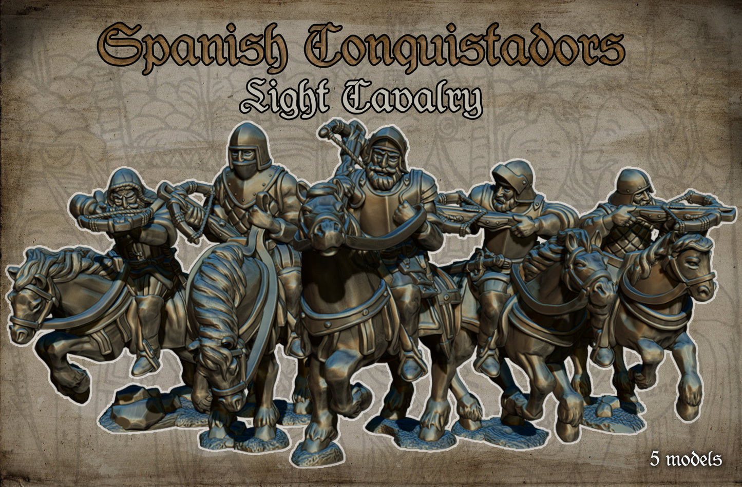 28mm Spanish Conquistador Cavalry