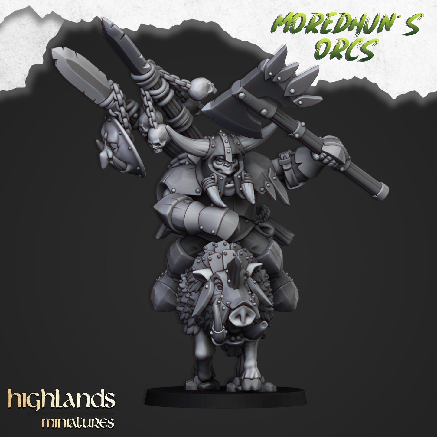 28mm Mounted Hero - Orc & Goblin Tribes