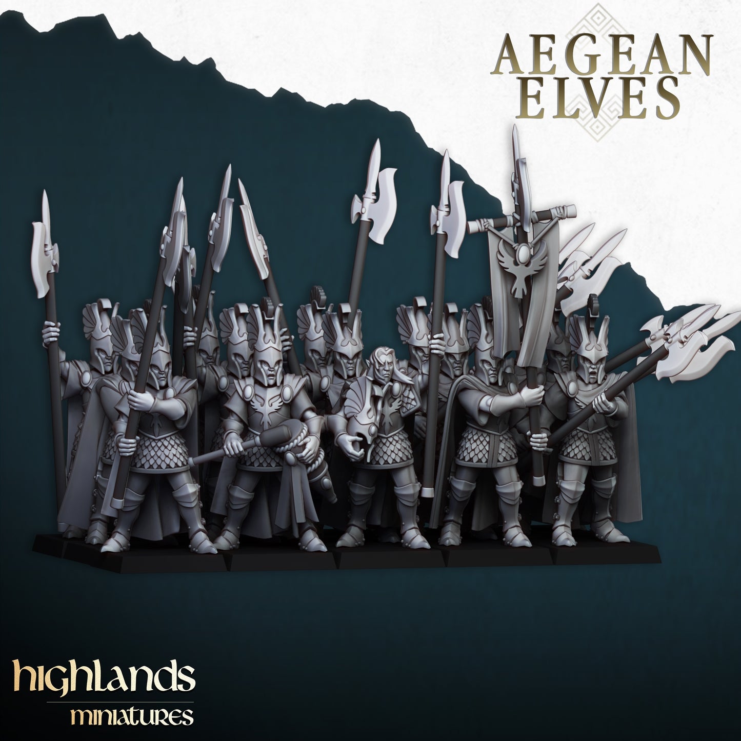 28mm Mycenaean Guard - Aegean Elves