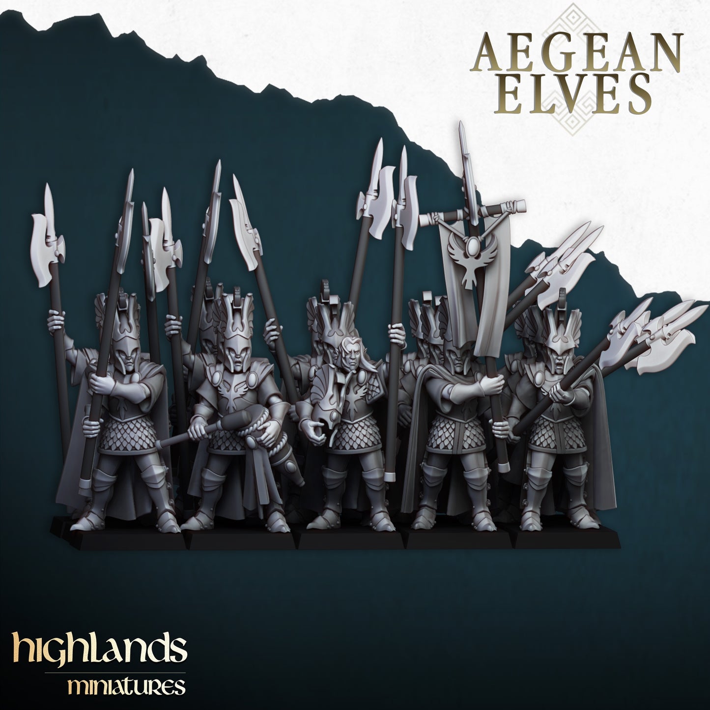 28mm Mycenaean Guard - Aegean Elves