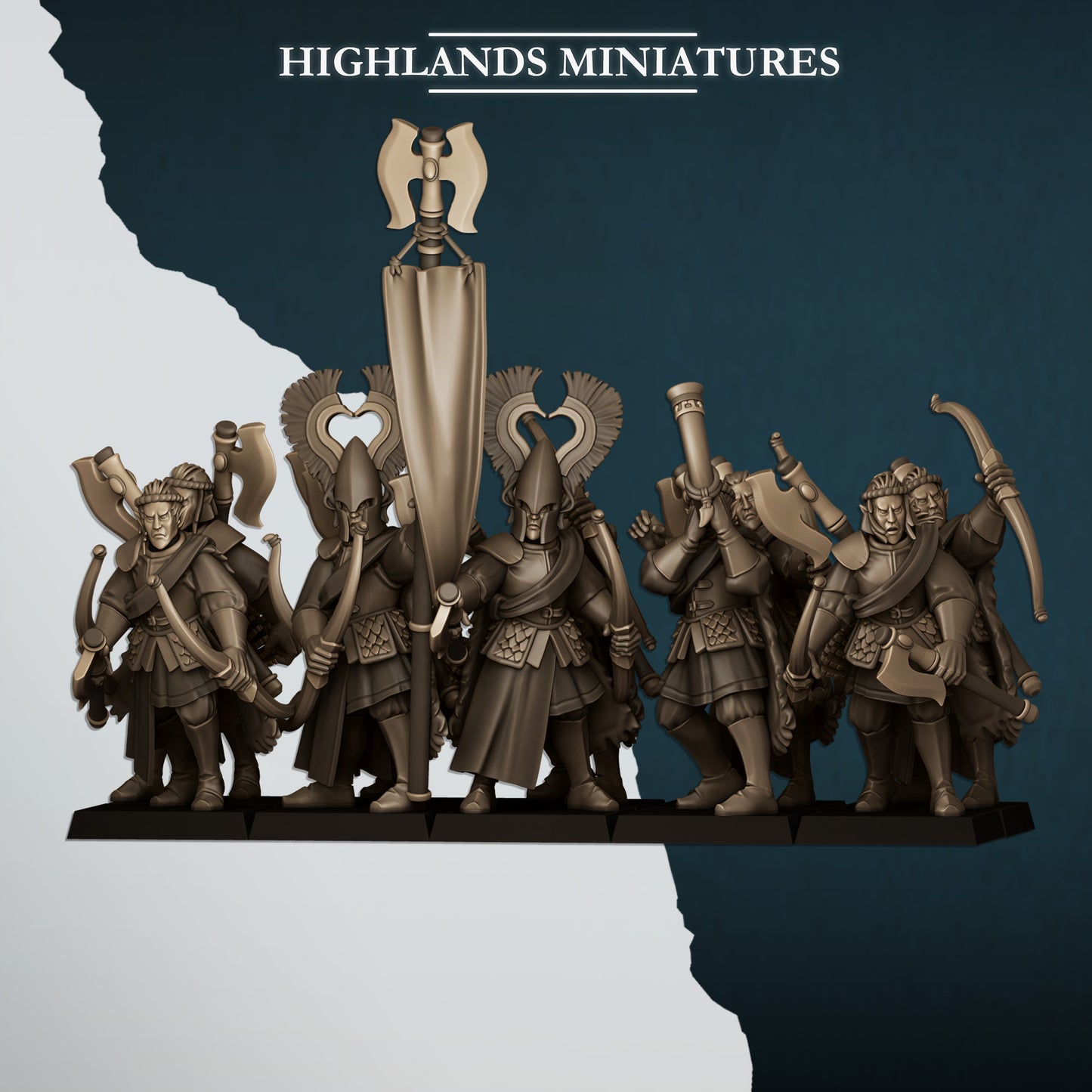 28mm Nemean Lions with Bows - Aegean Elves