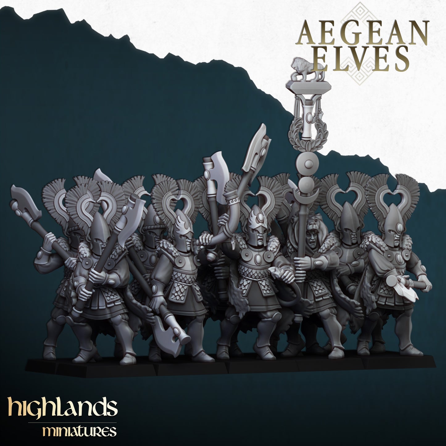 28mm Nemean Lions - Aegean Elves