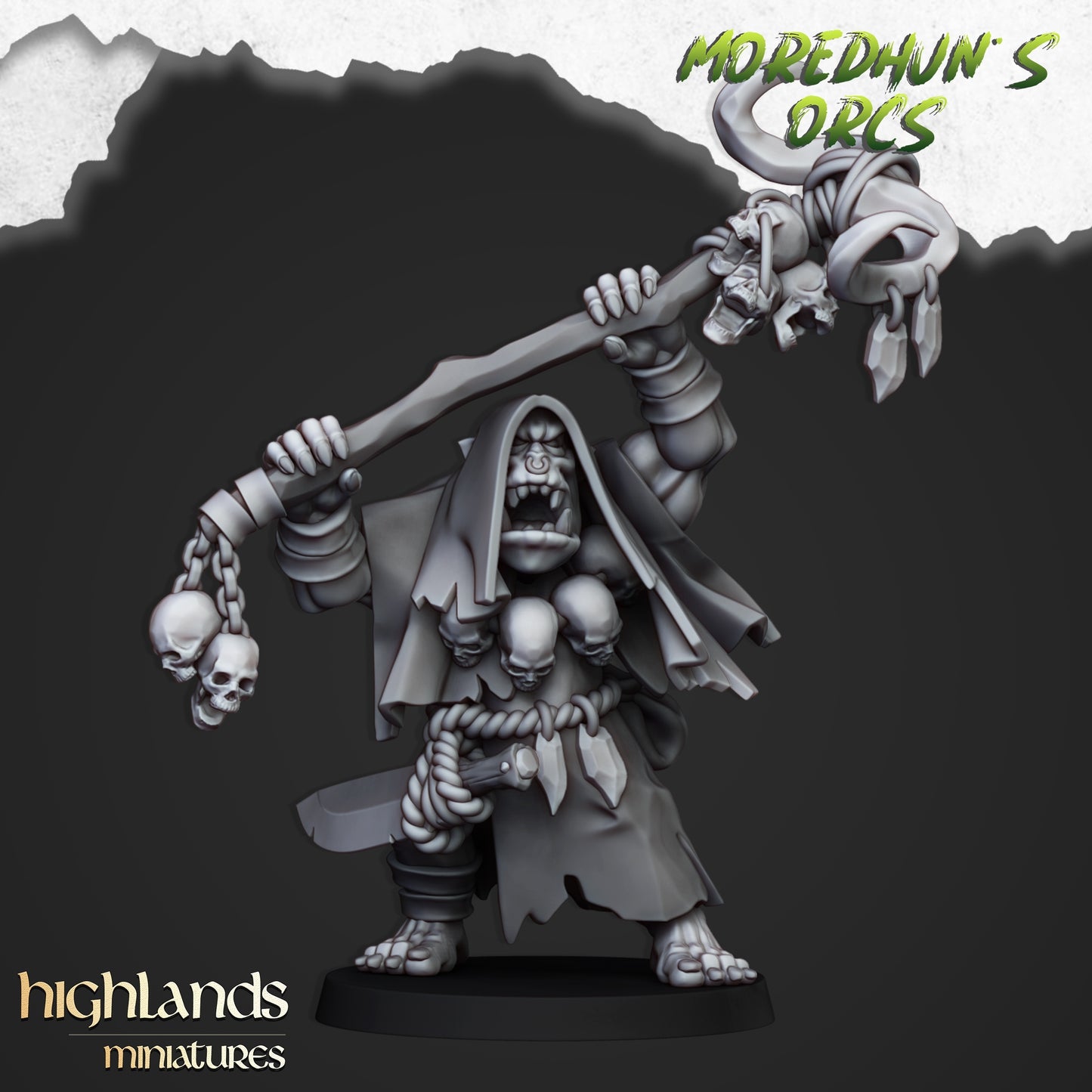 28mm Orc Shamans - Orc & Goblin Tribes