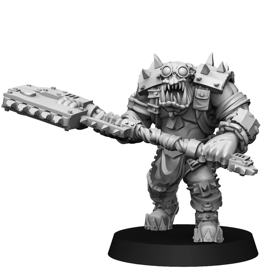 28mm Orc Serg with Eavy Chainaxe
