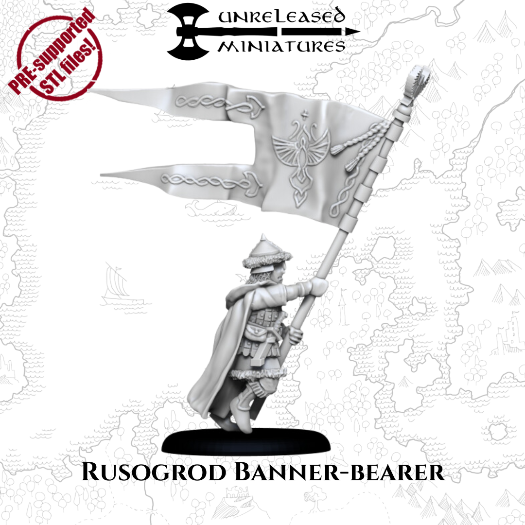 28mm Rusogrodian Banner - Bearer