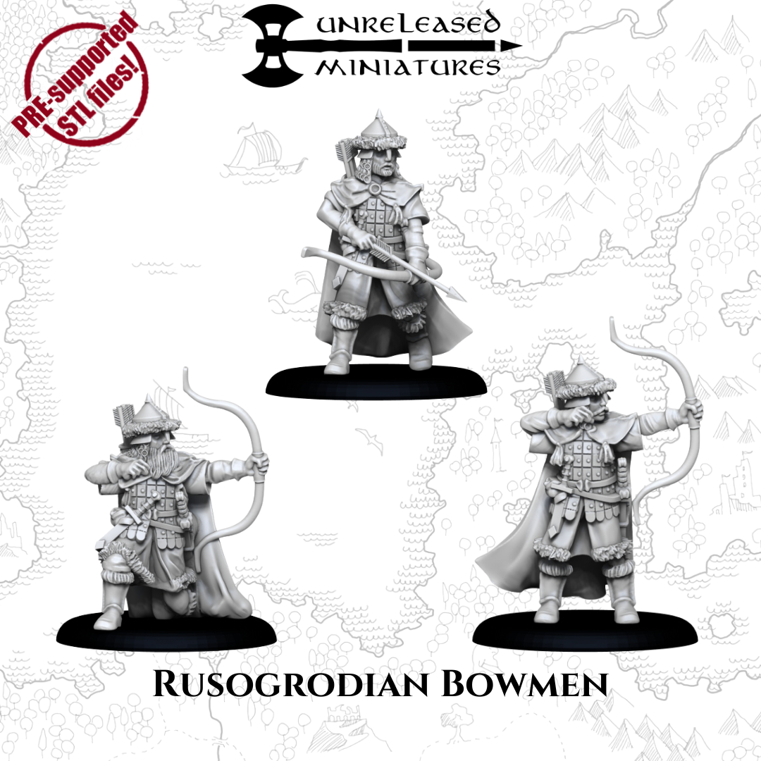 28mm Rusogrodian Bowmen