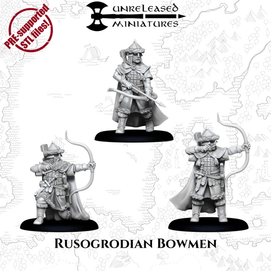 28mm Rusogrodian Bowmen