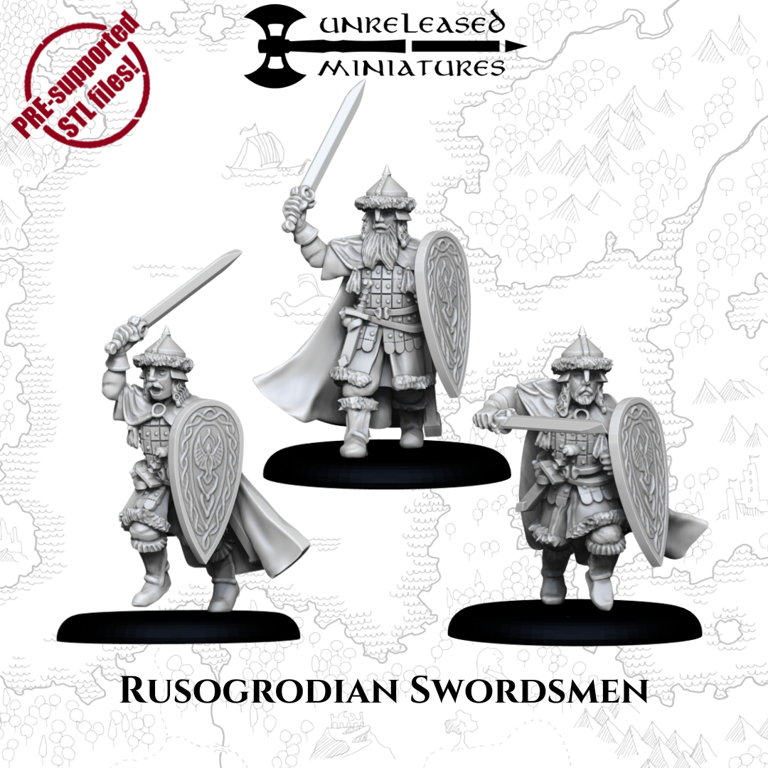 28mm Rusogrodian Swordsmen