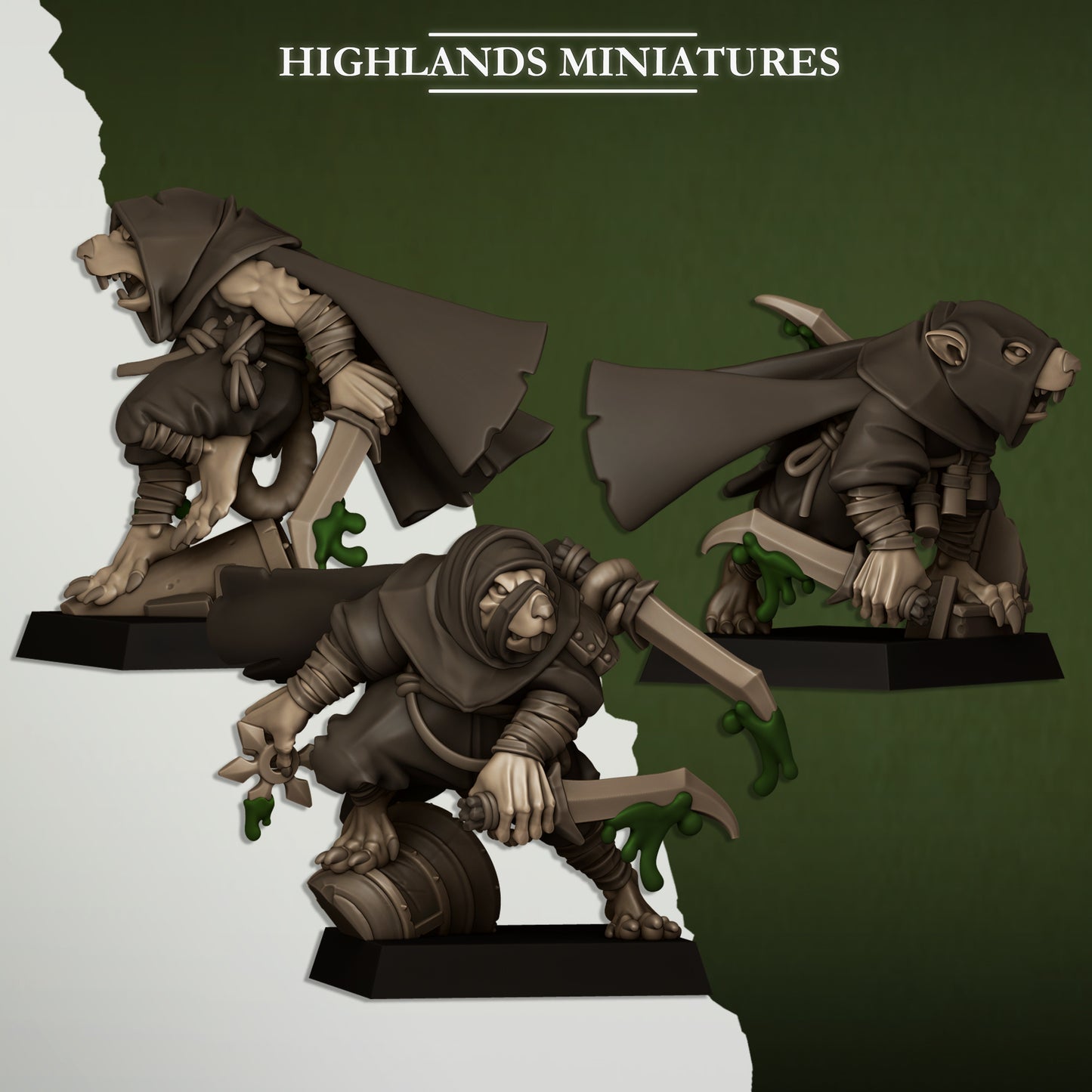 28mm Vermin Assassins - Sewer Vermin