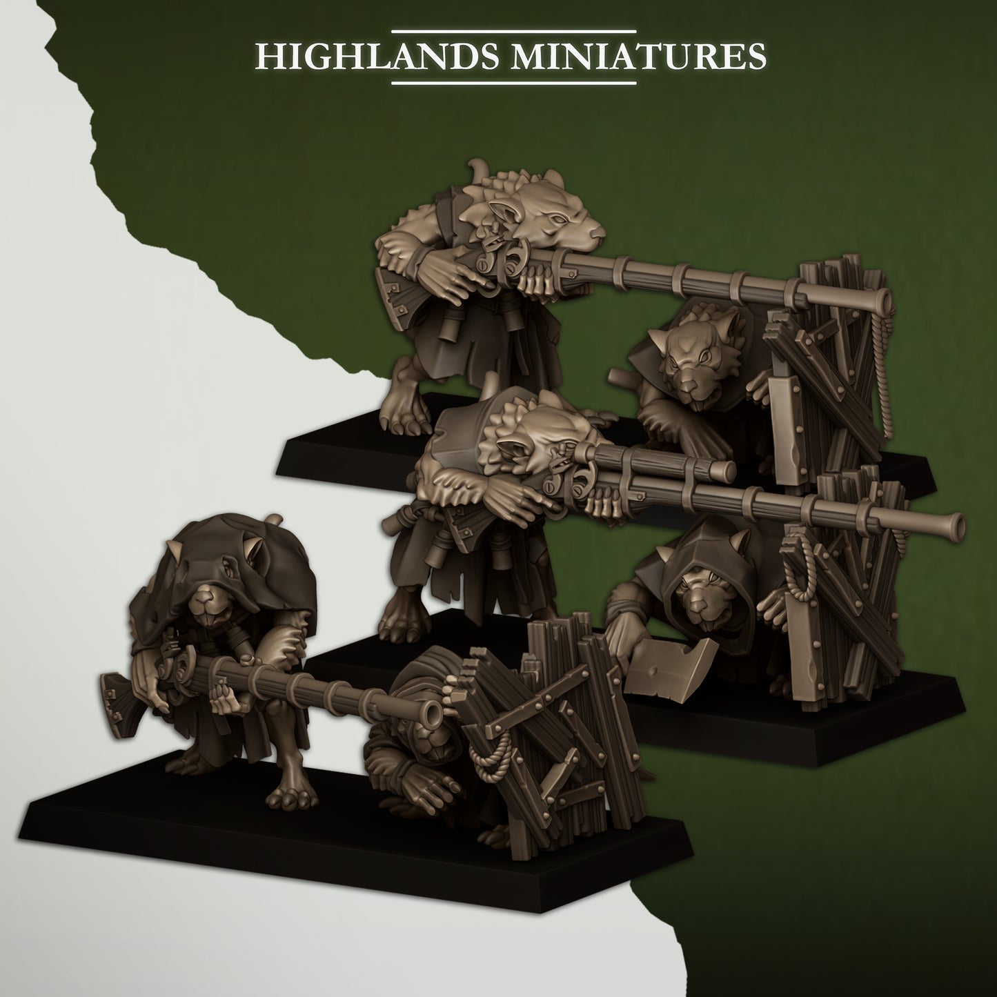 28mm Vermin Shooters Teams - Sewer Vermin