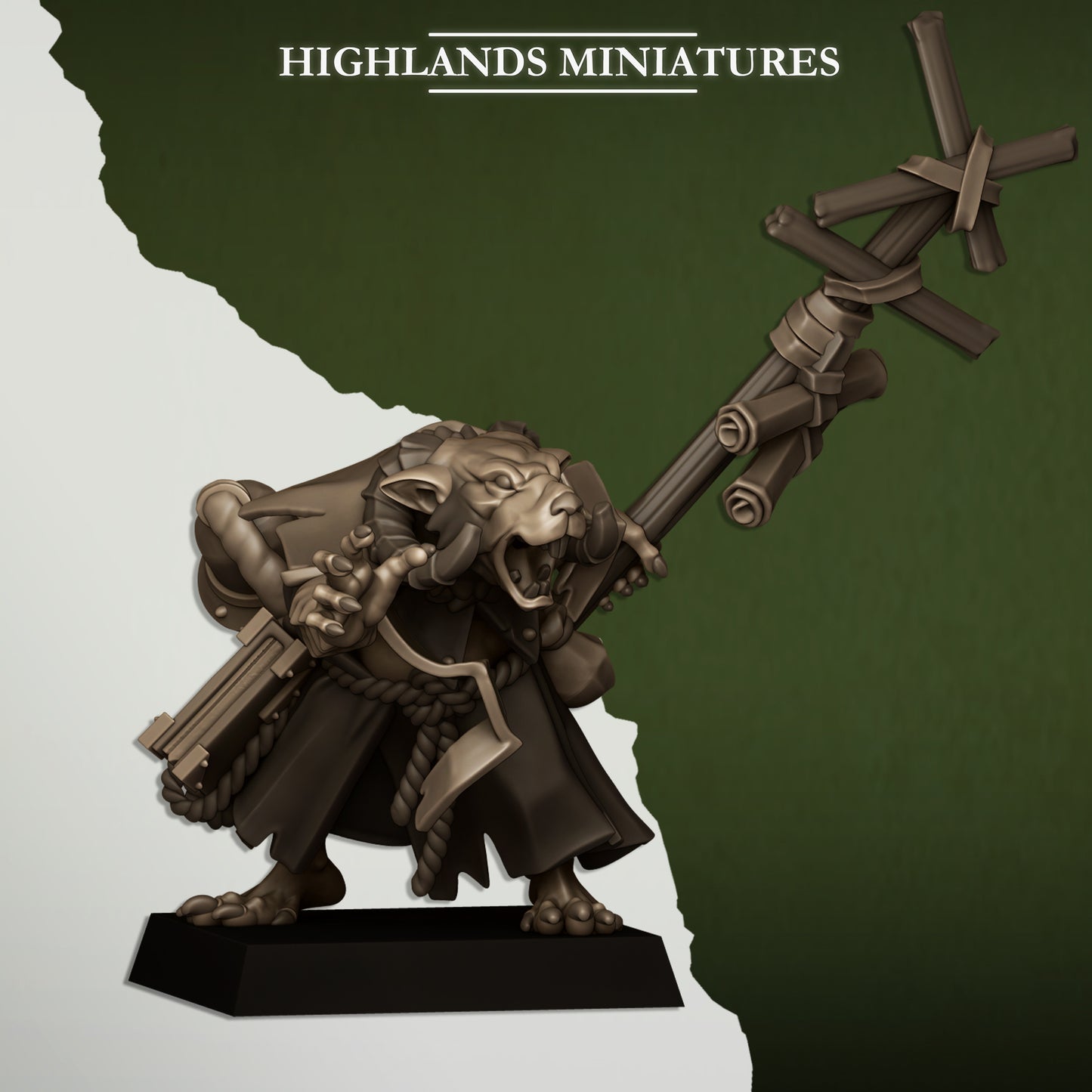28mm Vermin Warlock - Sewer Vermin