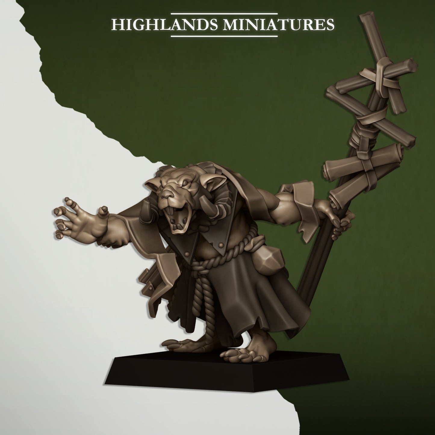 28mm Vermin Warlock - Sewer Vermin