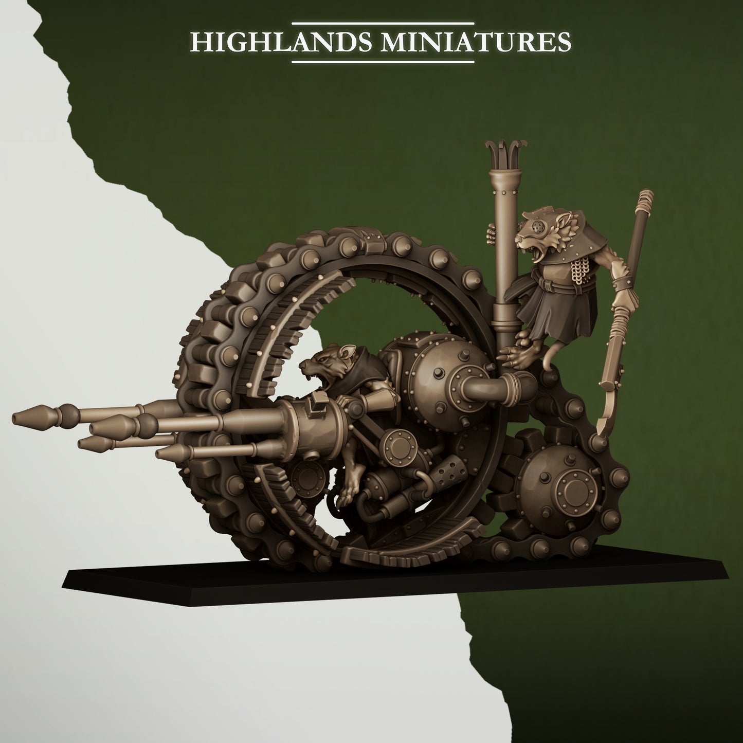 28mm Vermin Wheeled Engine - Sewer Vermin