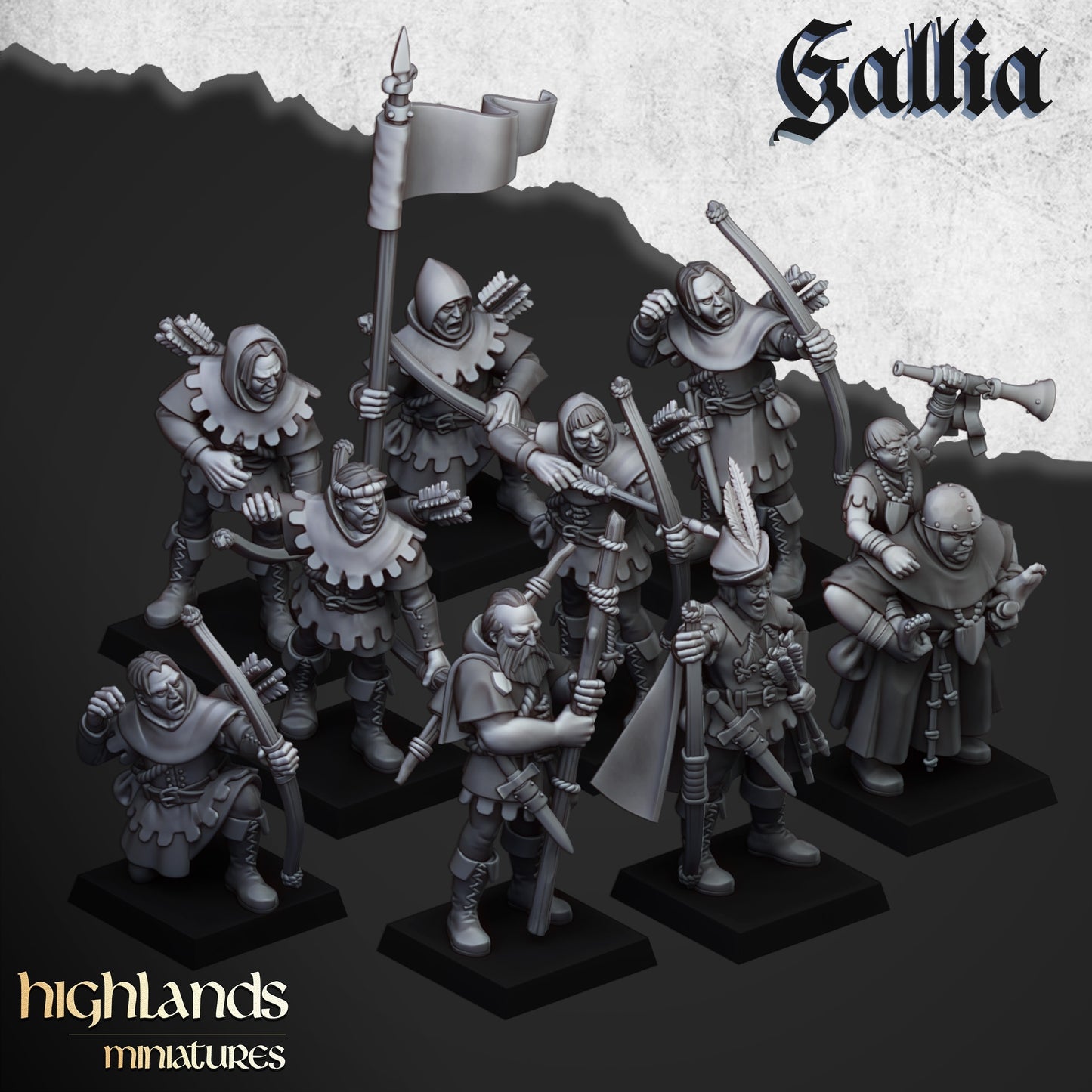 28mm Sherwood Archers - Gallia