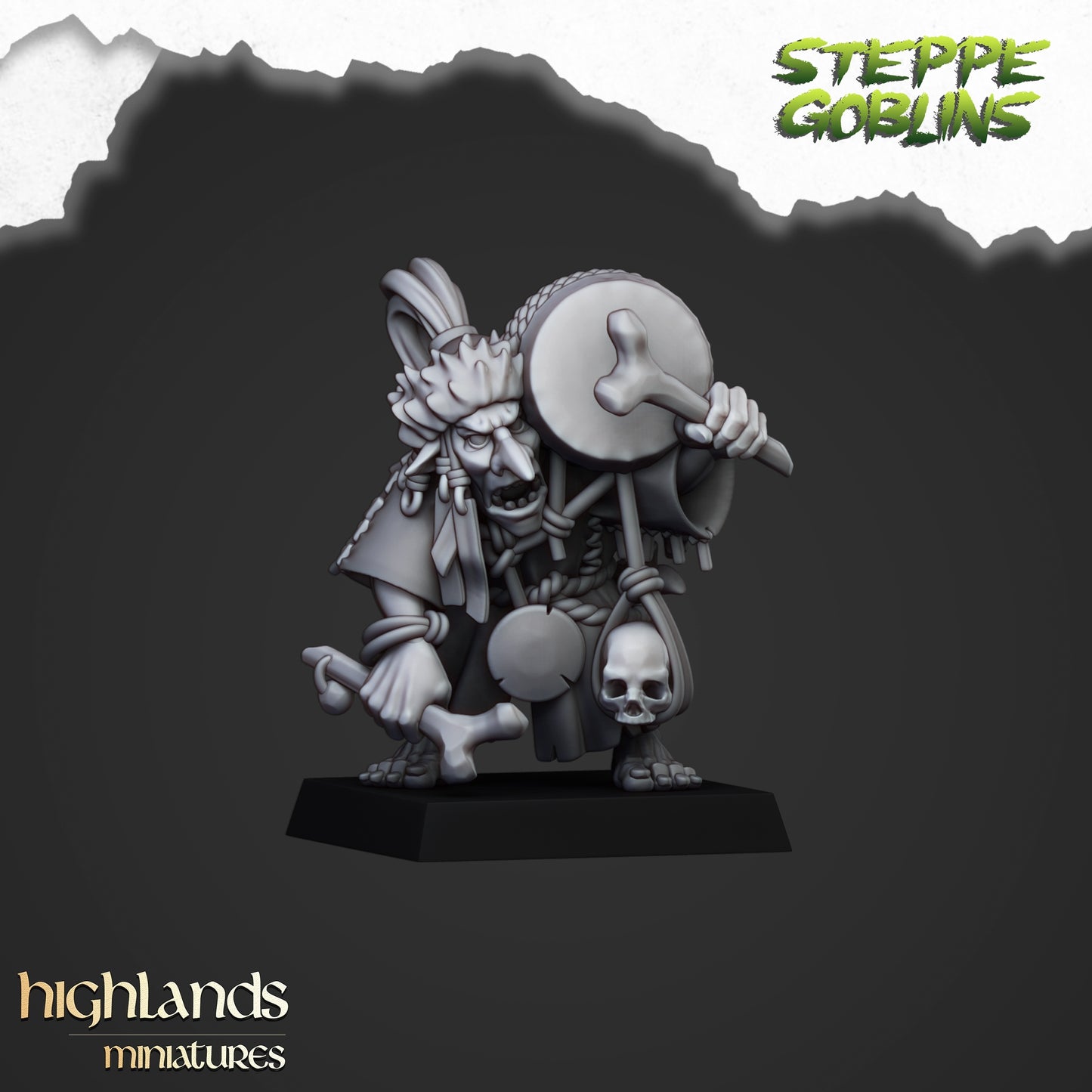 28mm Steppe Goblin Shaman - Orc & Goblin Tribes
