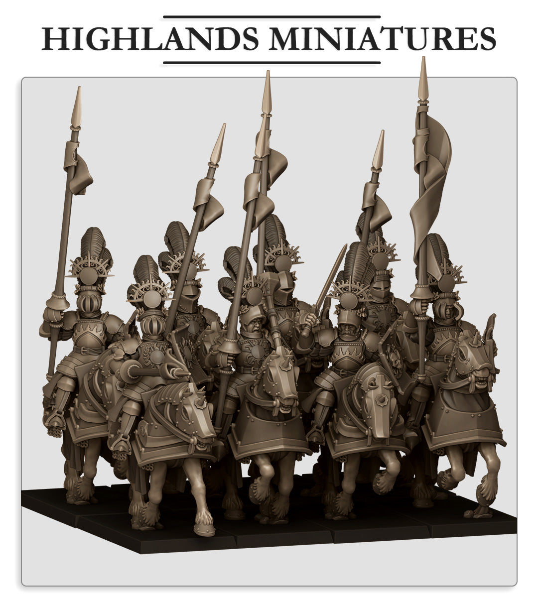 28mm Golden Flames Knights - Sunland