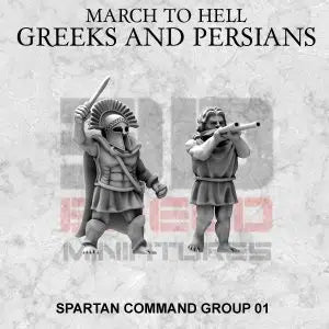 15mm Spartan Army Command Group 1