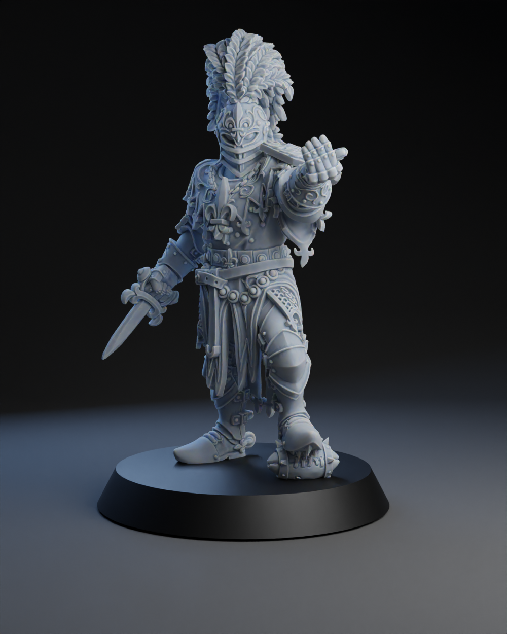 28mm Sir Salad of lettuce III, Champion of the Lady of the Leek