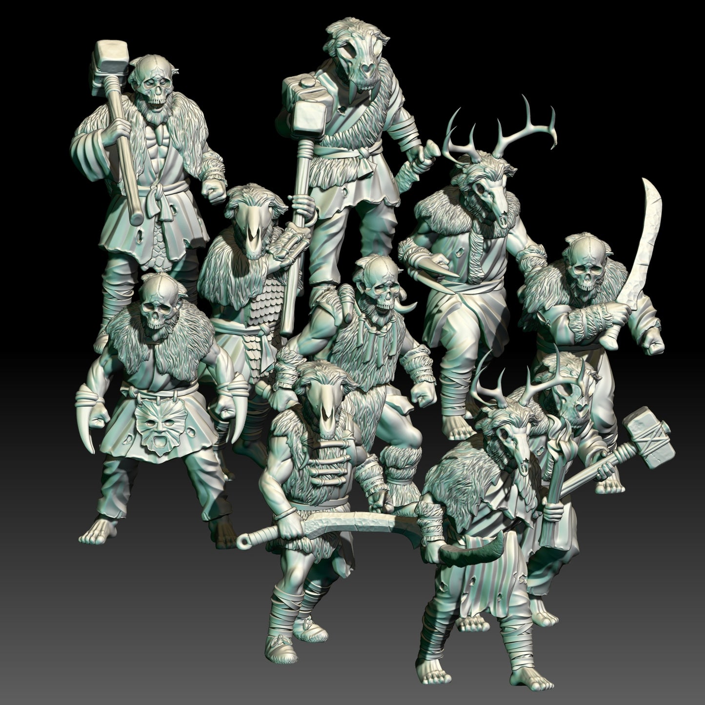 28mm Hillmen Warriors