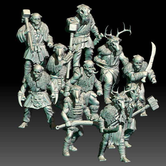 28mm Hillmen Warriors