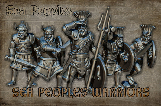 28mm Sea Peoples Warriors