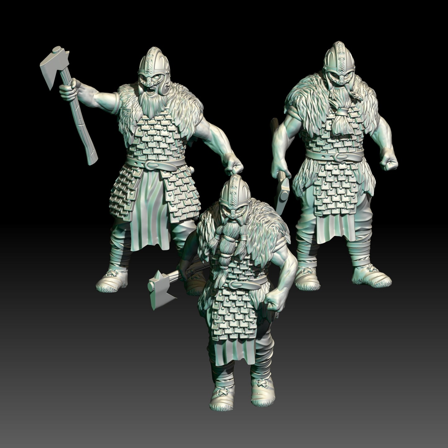28mm Hillmen Elite Warriors with Axes