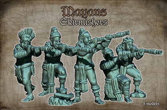 28mm Mayan Skirmishers
