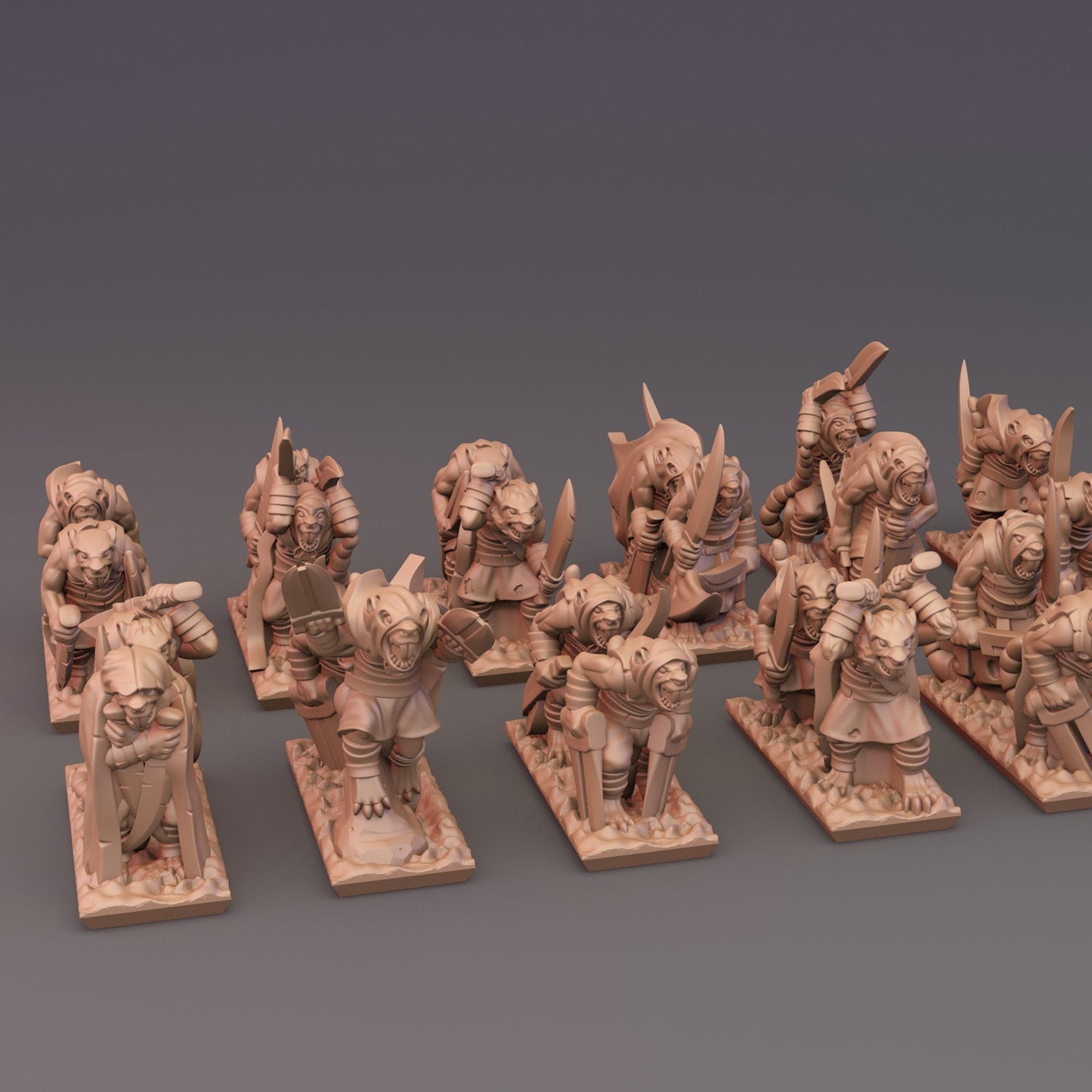 Under Empire Ratmen - 10mm Gutter Runner Regiment