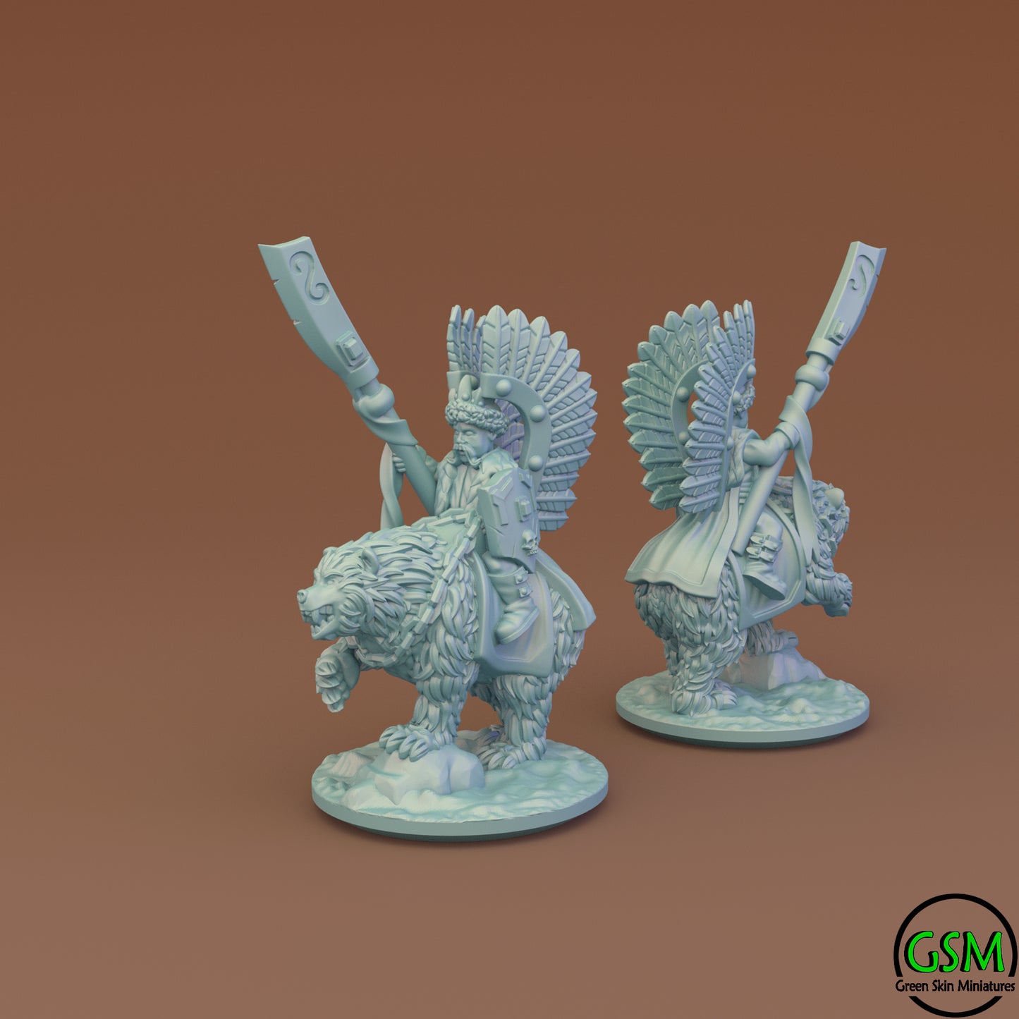 Kislev - 10mm General on Bear