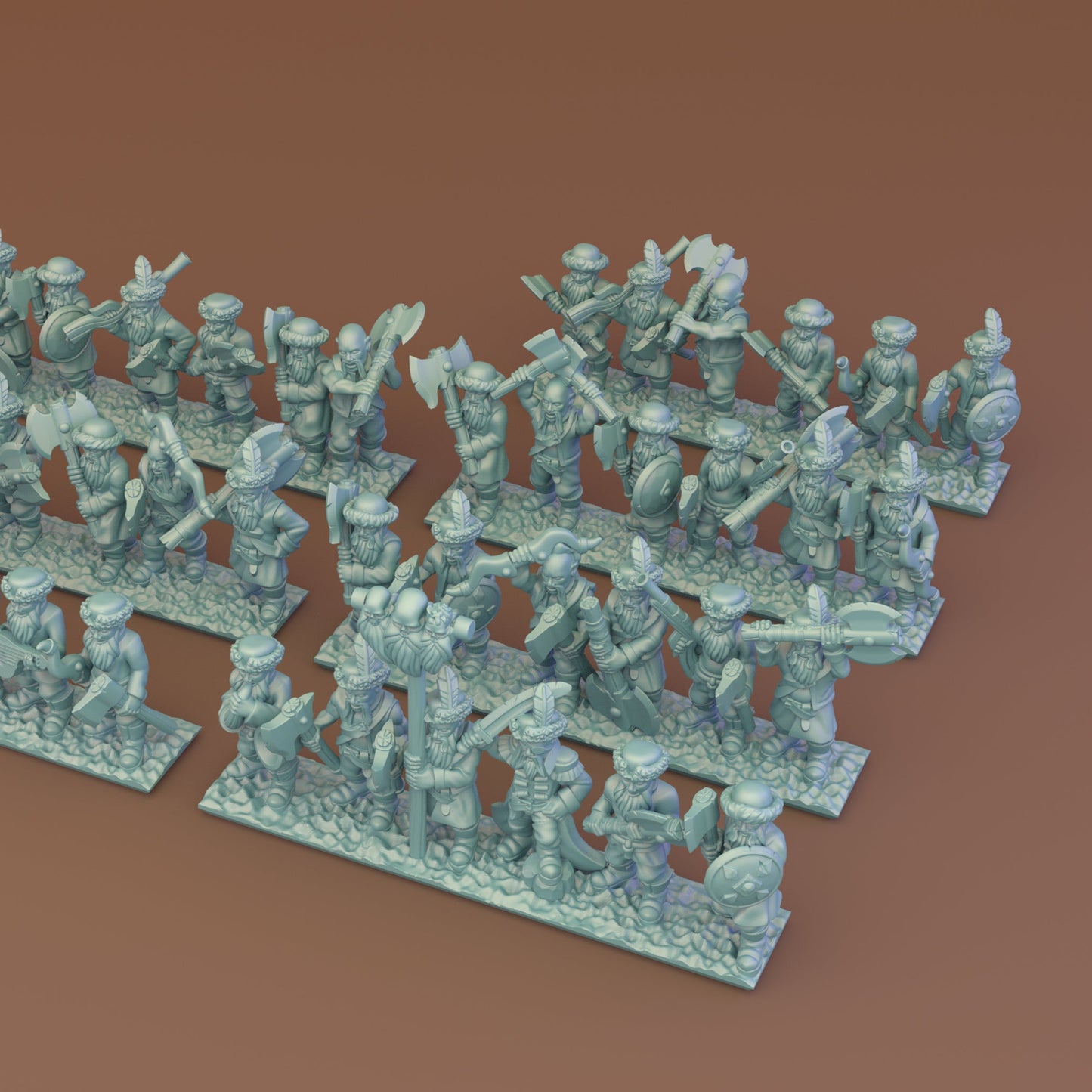 Kislev - 10mm Axemen Regiment