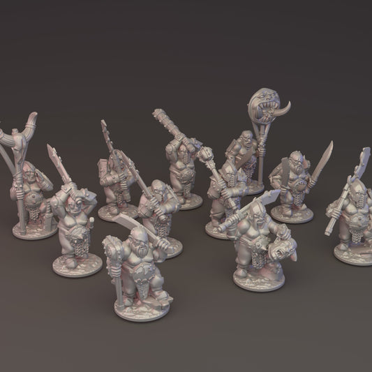 10mm Ogre Tribes - Ironguts