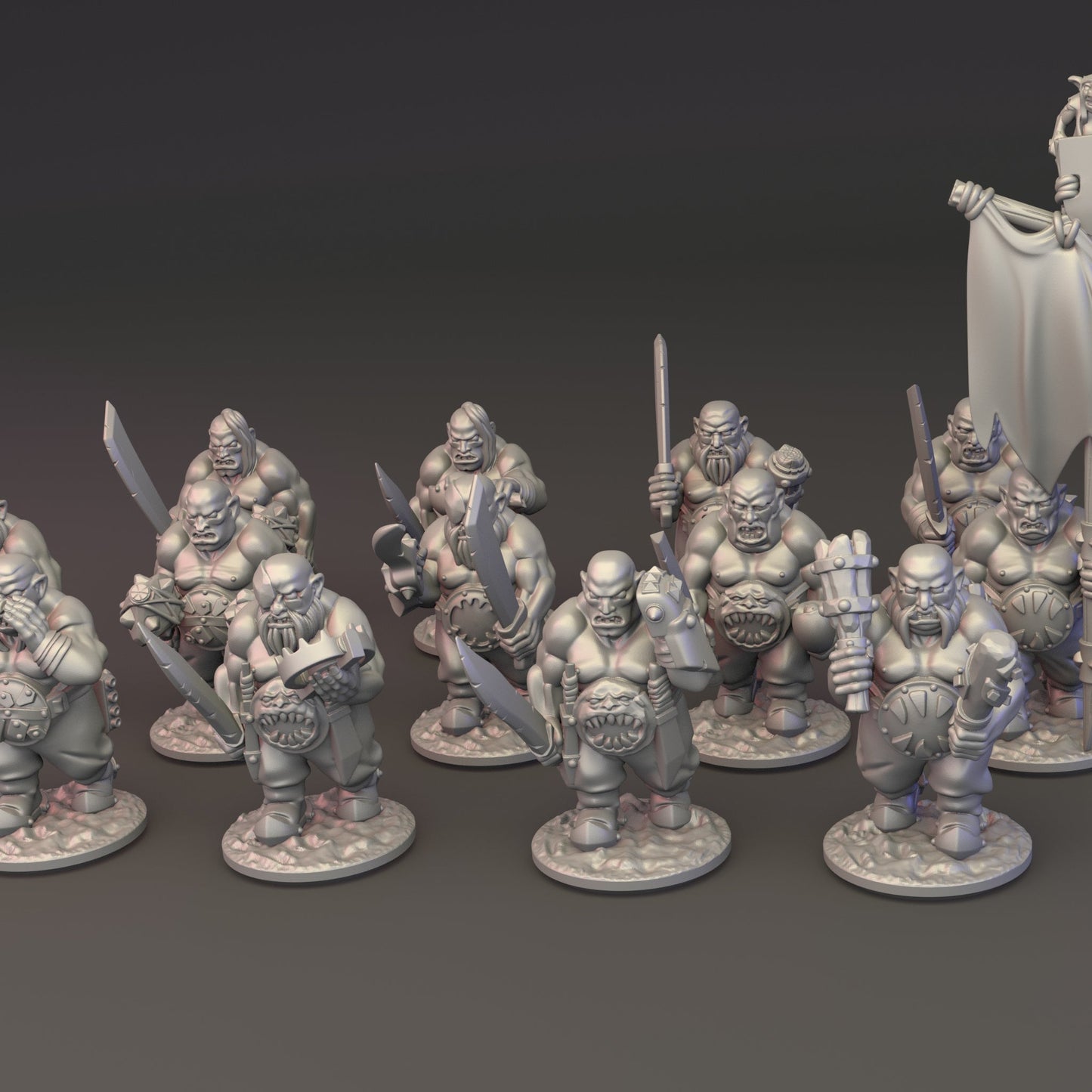 10mm Ogre Tribes - Ogres