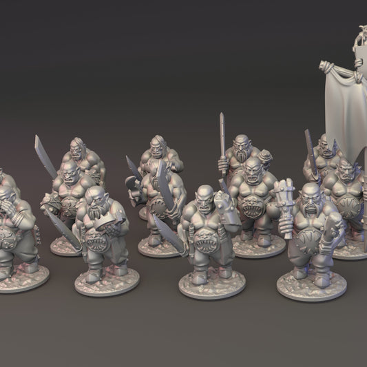 10mm Ogre Tribes - Ogres