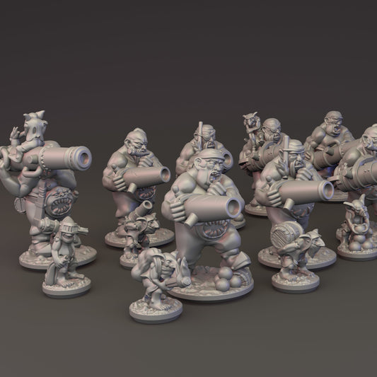 10mm Ogre Tribes - Leadbelchers