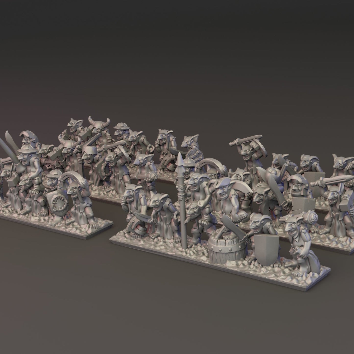 10mm Ogre Tribes - Gnoblers