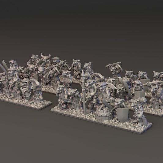 10mm Ogre Tribes - Gnoblers