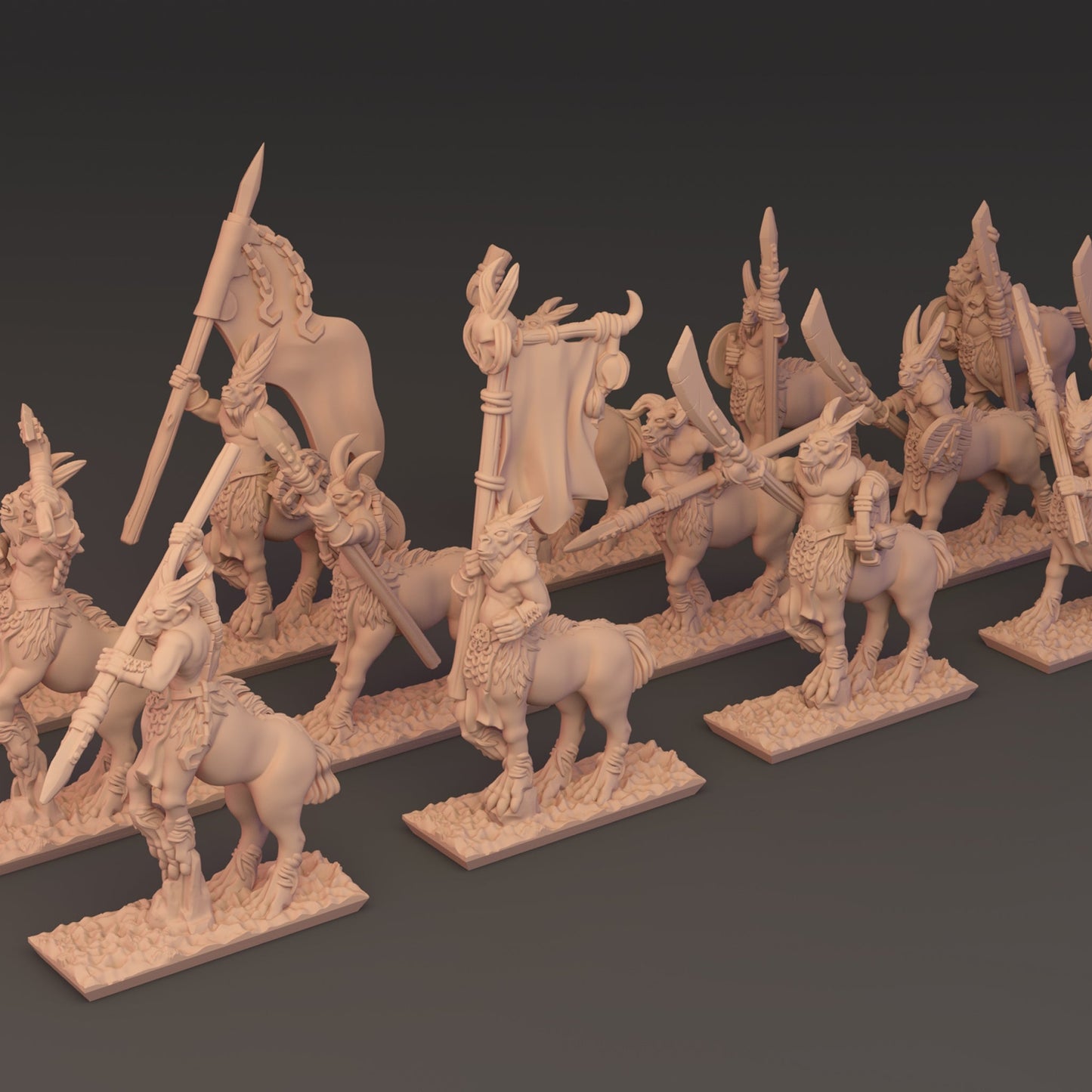 Beast Herd - 10mm Centigor Regiment